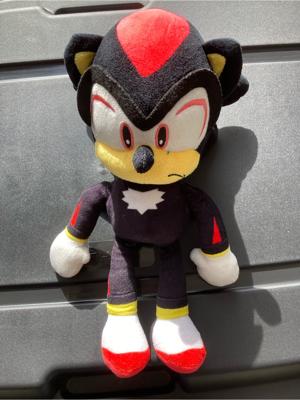 Sonic Shadow the Hedgehog Black, Red & Yellow Plush Hedgehog Character Toy